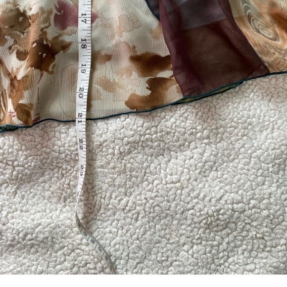 Tracy Evans Limited Vintage Patchwork Mixed Media Mini Skirt Size: 15 - Picture 6 of 9